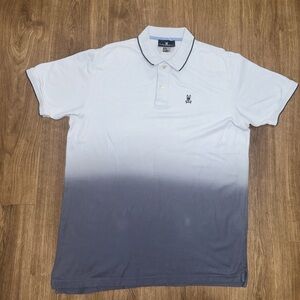 Psycho Bunny Blue Ombre Polo Short Sleeve Shirt